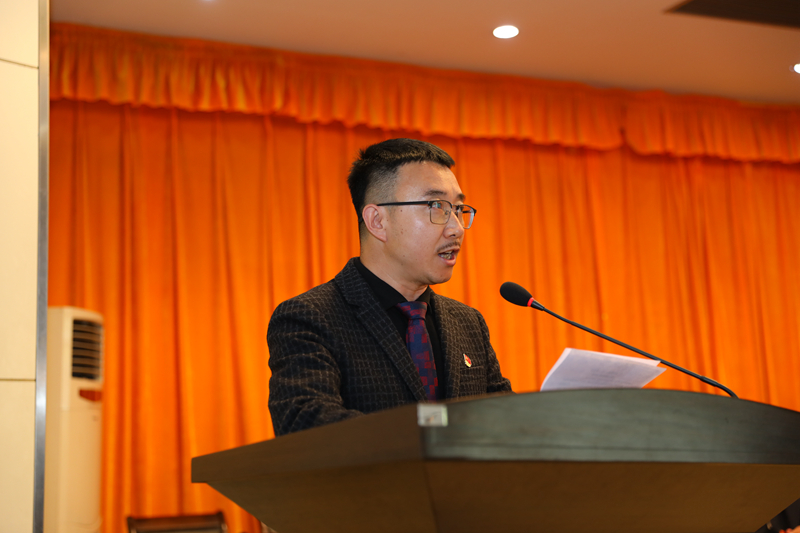 李昌锋代表二级学院党总支书记发言